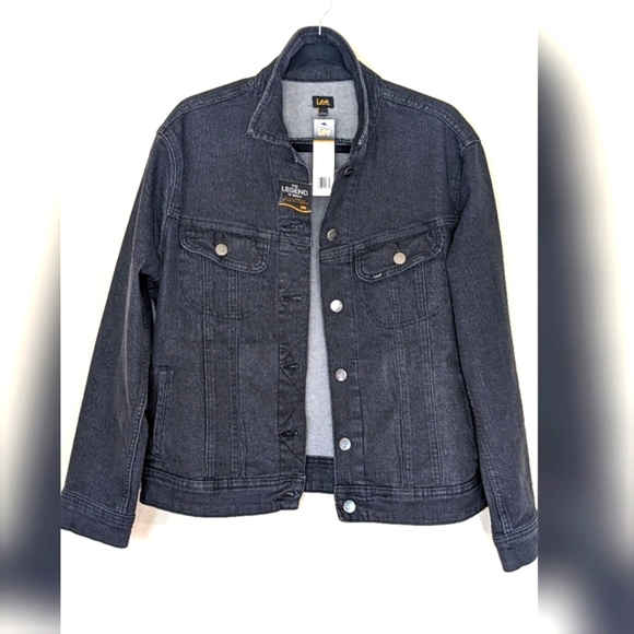 LEE Denim Relaxed Fit Button Down Cotton Blend & Spandex Jacket - Picture 10 of 15